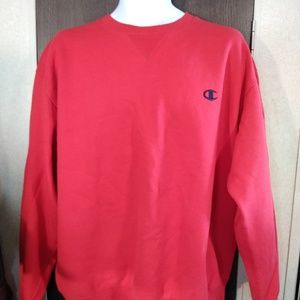 Champion Red  Sweatshirt Sweater Size L
